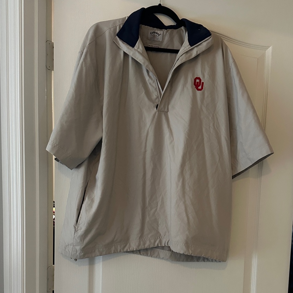 Sooners Men's Tan Pullover Shirt